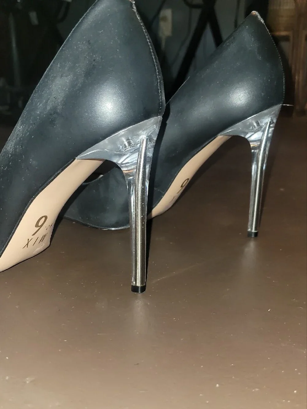 Mix No. 6 Sleek Black Pointed-Toe Pumps